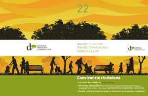 Convivencia ciudadana - Fundación Democracia y Gobierno Local