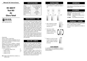 HI 3831T Test Kit de Cloro Total