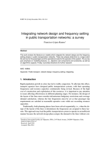 Integrating network design and frequency setting in public