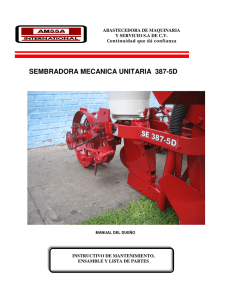 SEMBRADORA MECANICA UNITARIA 387-5D