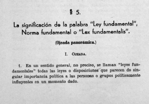 § 5. La significación de la palabra "Ley fundamental", Norma
