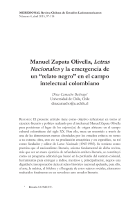 Manuel Zapata Olivella, Letras Nacionales y la emergencia de un