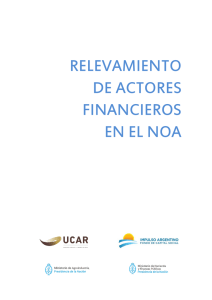 Relevamiento de Actores Financieros en el NOA