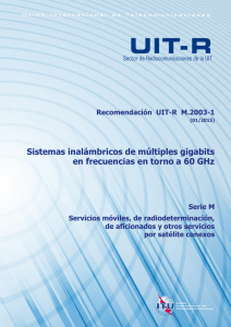 Recomendación UIT-R M.2003-1