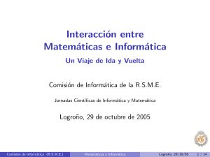 Interacción entre Matemáticas e Informática