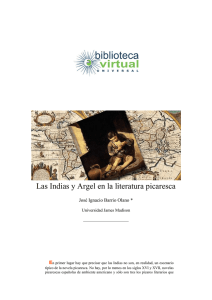 Las Indias y Argel en la literatura picaresca