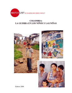 colombia: la guerra en los niños y las niñas