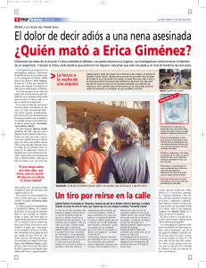 ¿Quién mató a Erica Giménez?