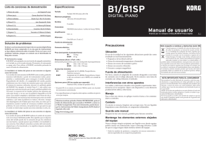 B1/B1SP Manual de usuario