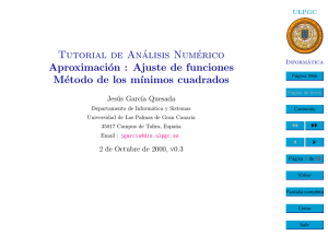 Ajuste de funciones - Numérico y Matemáticas
