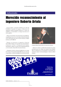 Merecido reconocimiento al ingeniero Roberto Artola