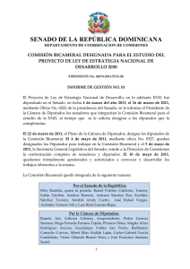 Informe Comisiones - Senado de la República Dominicana