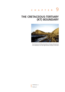 the cretaceous-tertiary (kt) boundary