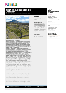Zona Arqueológica de Cantona - Sitio web Oficial del Estado de
