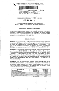 0521 - Superintendencia Financiera de Colombia