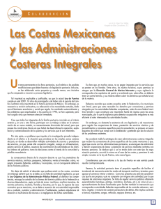 Las Costas Mexicanas y las Administraciones Costeras