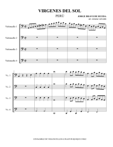 vírgenes del sol partitura