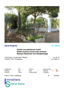 Santa Eugenia ID: 30970 Casita con plantación frutal Small country