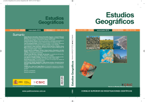 Estudios Geográficos - Ministerio de la Presidencia