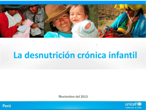 La desnutrición crónica infantil