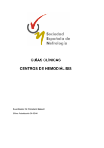 guías clínicas centros de hemodiálisis