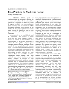 Una Práctica de Medicina Social