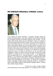 DR ENRIQUE BRIZUELA VIRGEN, Colima
