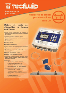 Medidor de caudal por ultrasonidos no invasivo para