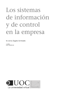 Los sistemas de información y de control en la empresa