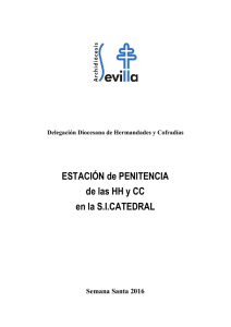 ESTACIÓN de PENITENCIA de las HH y CC en la S.I.CATEDRAL