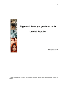 El general Prats y el gobierno de la Unidad Popular