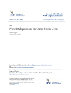 Photo Intelligence and the Cuban Missile Crisis
