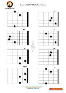 Escala de SOL MAYOR ( G ) Para Guitarra