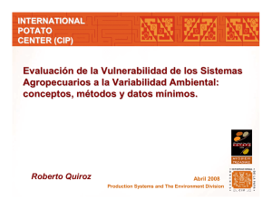 Roberto Quiroz - International Potato Center