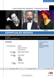 eSPirituALeS neGroS - Comunidad de Madrid