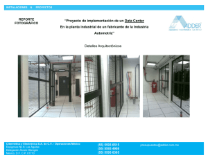 Detalles Proyecto DATA CENTER TIER 1 [Modo de compatibilidad]
