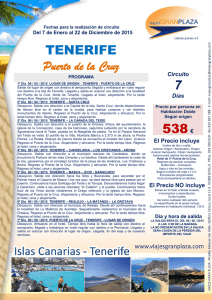 TENERIFE Puerto de la Cruz 538€ 7
