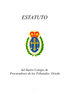 Estatuto del Ilustre Colegio de Procuradores de los Tribunales de