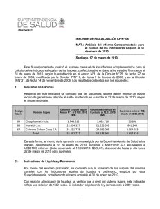 INFORME DE FISCALIZACIÓN CF/N° 08 MAT.: Análisis del Informe