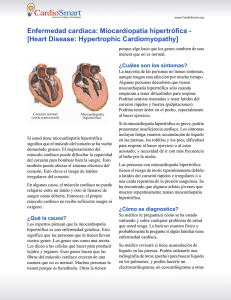 Enfermedad cardíaca: Miocardiopatía hipertrófica