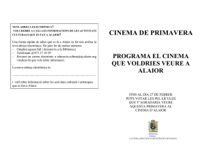 cinema de primavera - Ajuntament d`Alaior