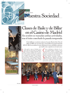 Clases de Baile y de Billar en el Casino de Madrid