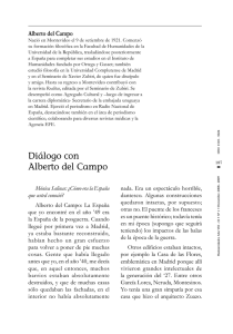 Diálogo con Alberto del Campo