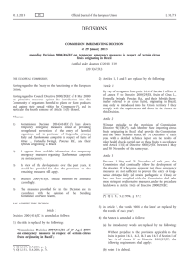 Commission Implementing Decision of 29 January 2013