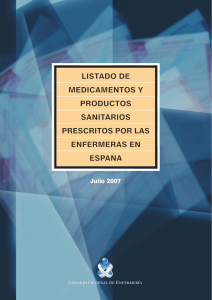 Listado de medicamentos y productos sanitarios