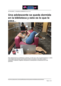 Una adolescente se queda dormida en la biblioteca y esto es lo que