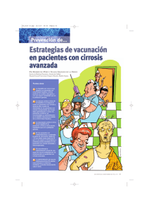 Estrategias de vacunación en pacientes con cirrosis avanzada