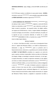 sentencia definitiva - Poder Judicial del Estado de Hidalgo