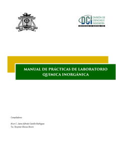 Manual Química Inorgánica - Universidad de Quintana Roo