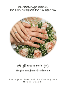 El matrimonio según san Juan Crisóstomo